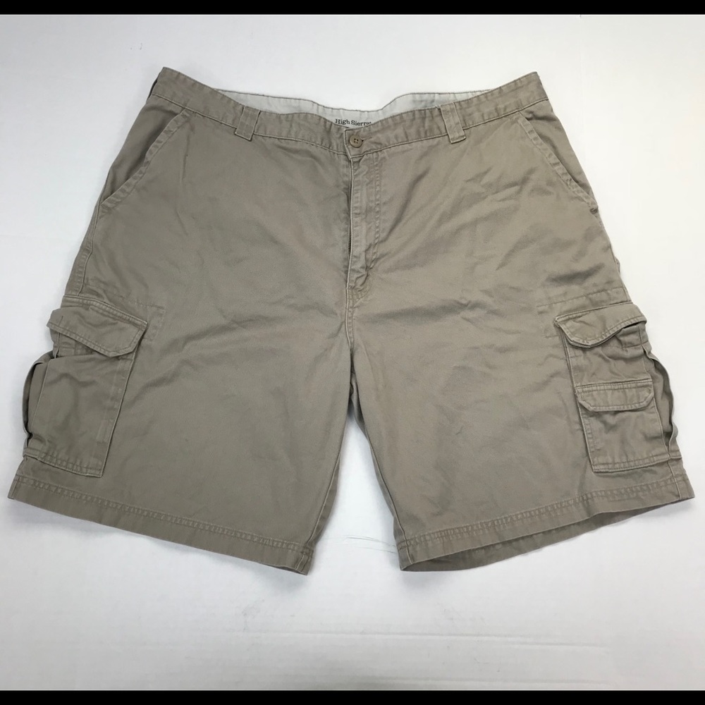 High Sierra Cargo Casual Khaki Beige Cotton Shorts